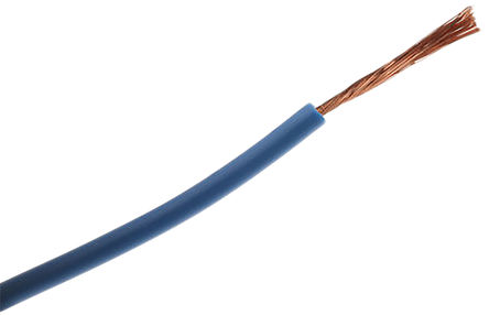 RS Pro IEC 60332-1 1 Core Blue H07K-V Stranded Power Cable, 1.5 mm² CSA 100m, 750 V